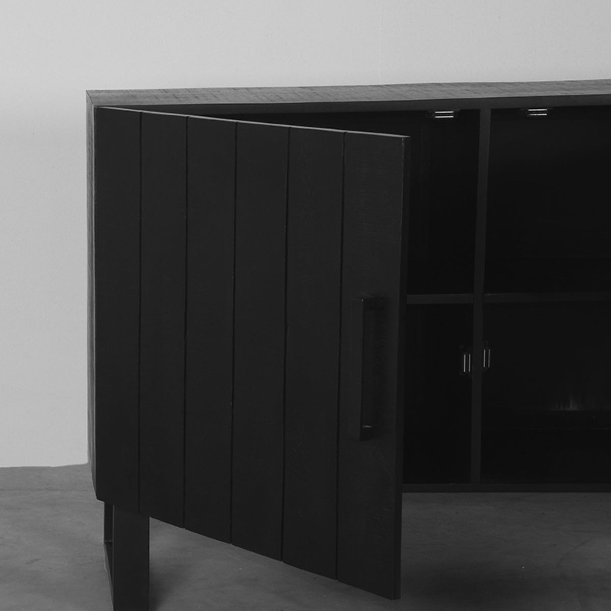 LABEL51 Dressoir Santos - Zwart - Mangohout - Dressoir