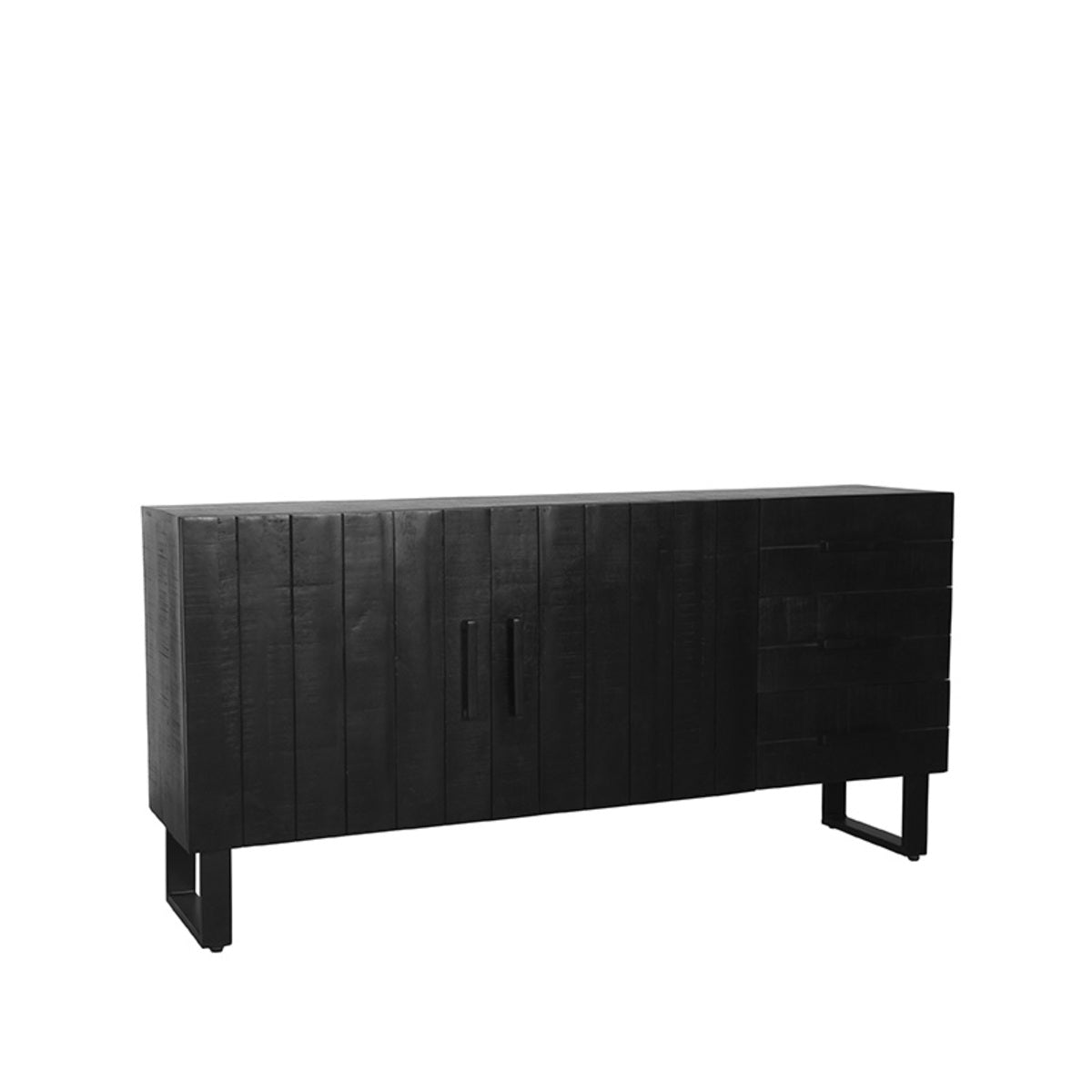 LABEL51 Dressoir Santos - Zwart - Mangohout - Dressoir