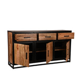 LABEL51 Dressoir Tampa - Rough - Mangohout - Dressoir van LABEL51 – Luxe comfort op maat van PureWonen. Vraag naar de beste prijs.