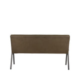 LABEL51 Eetkamerbank Matz - Army green - Microfiber - 145 cm