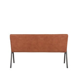 LABEL51 Eetkamerbank Matz - Cognac - Microfiber - 145 cm