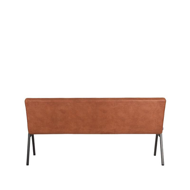 LABEL51 Eetkamerbank Matz - Cognac - Microfiber - 175 cm