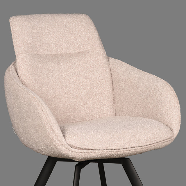LABEL51 Eetkamerstoel Beauty - Naturel - Boucle van LABEL51 - laagste prijs offerte van PureWonen