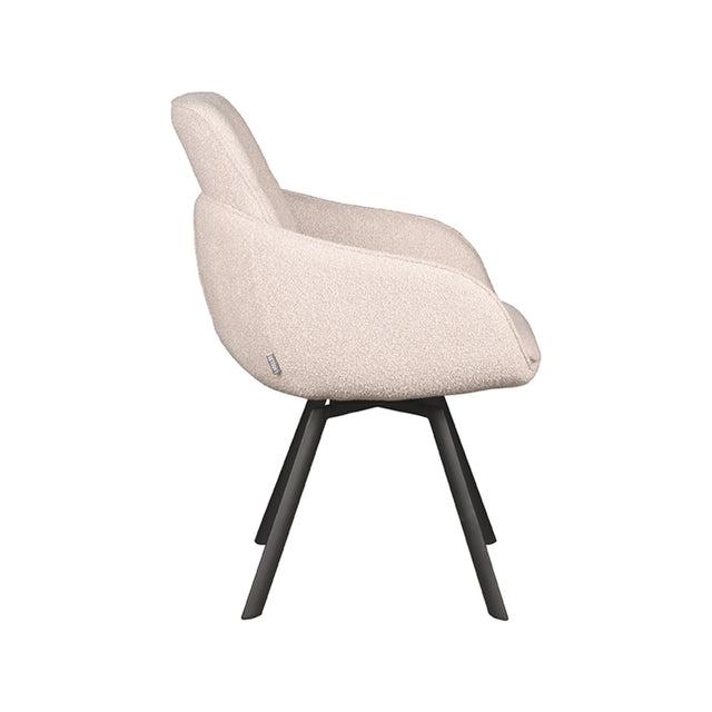 LABEL51 Eetkamerstoel Beauty - Naturel - Boucle van LABEL51 - laagste prijs offerte van PureWonen