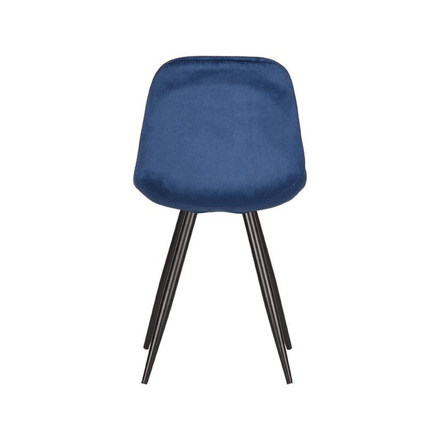 LABEL51 Eetkamerstoel Capri - Blauw - Fluweel van LABEL51 - laagste prijs offerte van PureWonen