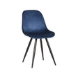 LABEL51 Eetkamerstoel Capri - Blauw - Fluweel van LABEL51 - laagste prijs offerte van PureWonen