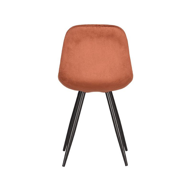 LABEL51 Eetkamerstoel Capri - Rust - Fluweel van LABEL51 – Luxe comfort op maat van PureWonen. Vraag naar de beste prijs.