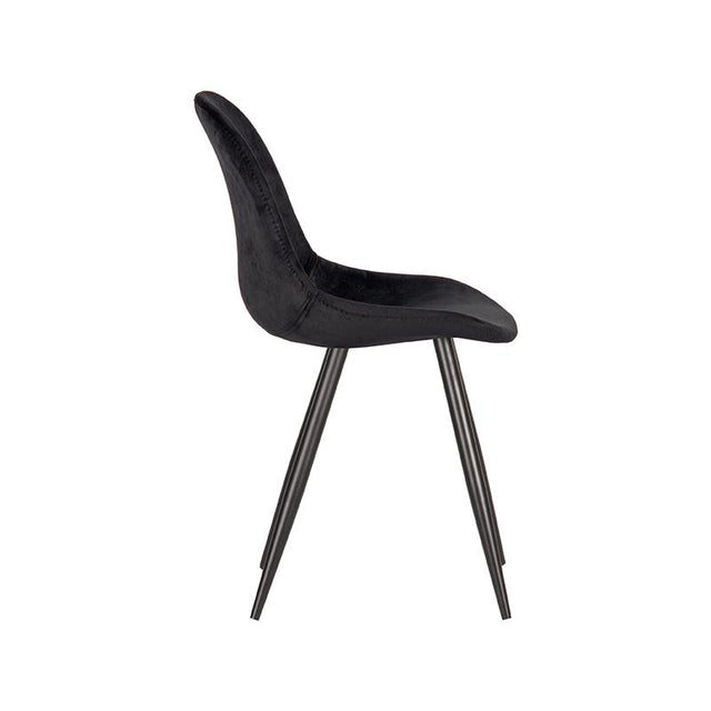 LABEL51 Eetkamerstoel Capri - Zwart - Fluweel van LABEL51 - laagste prijs offerte van PureWonen
