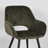 LABEL51 Eetkamerstoel Fer - Hunter - Velours van LABEL51 – Luxe comfort op maat van PureWonen. Vraag naar de beste prijs.