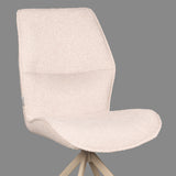 LABEL51 Eetkamerstoel Comfy - Naturel - Boucle - Taupe Onderstel van LABEL51 – Luxe comfort op maat van PureWonen. Vraag naar de beste prijs.