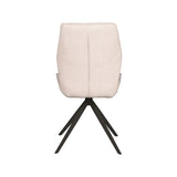 LABEL51 Eetkamerstoel Comfy - Naturel - Boucle - Zwart Onderstel van LABEL51 – Luxe comfort op maat van PureWonen. Vraag naar de beste prijs.