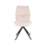 LABEL51 Eetkamerstoel Comfy - Naturel - Boucle - Zwart Onderstel van LABEL51 – Luxe comfort op maat van PureWonen. Vraag naar de beste prijs.