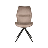 LABEL51 Eetkamerstoel Comfy - Taupe - Micro Suede - Zwart Onderstel van LABEL51 – Luxe comfort op maat van PureWonen. Vraag naar de beste prijs.