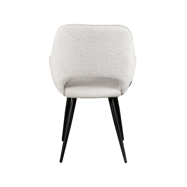 LABEL51 Eetkamerstoel Fer - Wit - Boucle van LABEL51 – Luxe comfort op maat van PureWonen. Vraag naar de beste prijs.