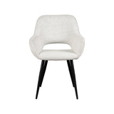 LABEL51 Eetkamerstoel Fer - Wit - Boucle van LABEL51 – Luxe comfort op maat van PureWonen. Vraag naar de beste prijs.