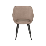 LABEL51 Eetkamerstoel Fer - Taupe - Micro Suede van LABEL51 – Luxe comfort op maat van PureWonen. Vraag naar de beste prijs.