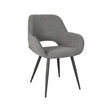 LABEL51 Eetkamerstoel Fer - Grijs - Boucle van LABEL51 – Luxe comfort op maat van PureWonen. Vraag naar de beste prijs.