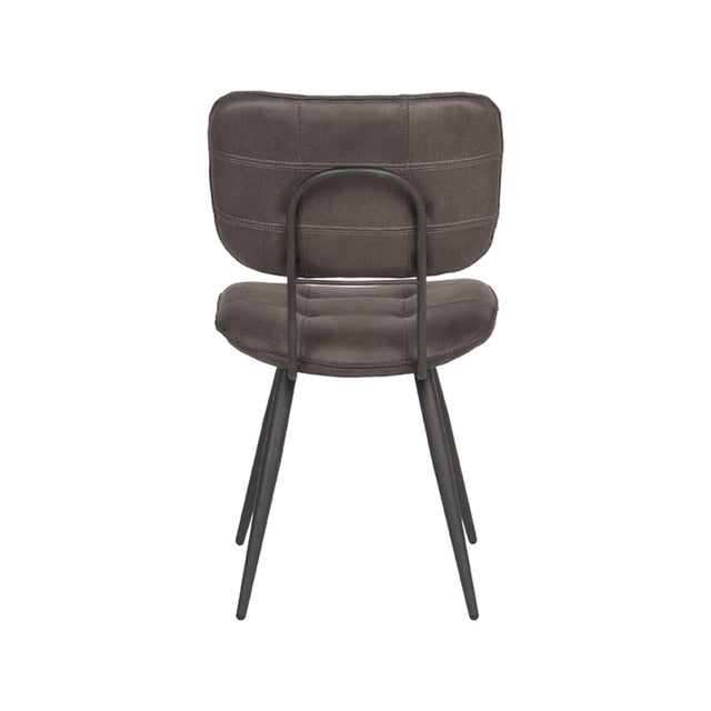 LABEL51 Eetkamerstoel Gus - Antraciet - Microfiber van LABEL51 – Luxe comfort op maat van PureWonen. Vraag naar de beste prijs.