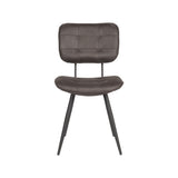 LABEL51 Eetkamerstoel Gus - Antraciet - Microfiber van LABEL51 – Luxe comfort op maat van PureWonen. Vraag naar de beste prijs.