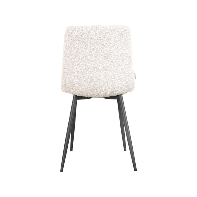 LABEL51 Eetkamerstoel Juul - Wit - Boucle van LABEL51 – Luxe comfort op maat van PureWonen. Vraag naar de beste prijs.
