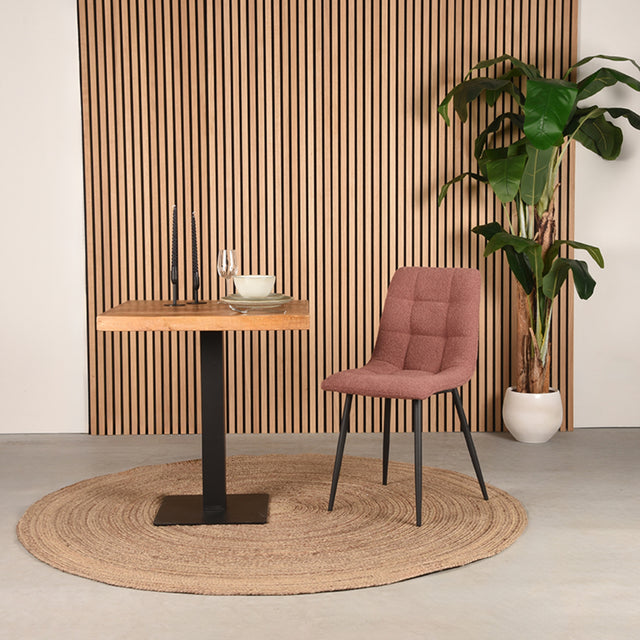 LABEL51 Eetkamerstoel Juul - Terra - Boucle van LABEL51 – Luxe comfort op maat van PureWonen. Vraag naar de beste prijs.