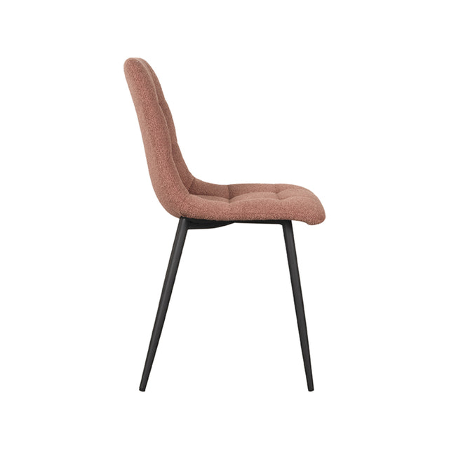 LABEL51 Eetkamerstoel Juul - Terra - Boucle van LABEL51 – Luxe comfort op maat van PureWonen. Vraag naar de beste prijs.