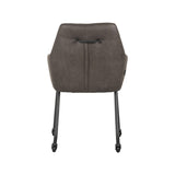 LABEL51 Eetkamerstoel Lenny - Antraciet - Microfiber van LABEL51 - laagste prijs offerte van PureWonen