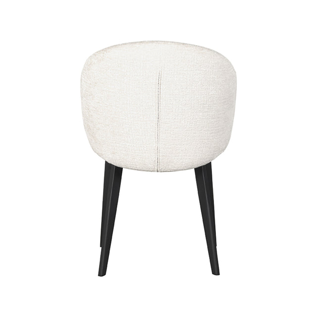 LABEL51 Eetkamerstoel Logan - Crème - Fluweel van LABEL51 – Luxe comfort op maat van PureWonen. Vraag naar de beste prijs.