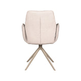 LABEL51 Eetkamerstoel Mellow - Naturel - Boucle - Taupe Onderstel van LABEL51 – Luxe comfort op maat van PureWonen. Vraag naar de beste prijs.