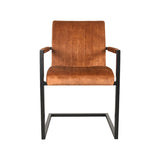 LABEL51 Eetkamerstoel Milo - Oker - Velours van LABEL51 – Luxe comfort op maat van PureWonen. Vraag naar de beste prijs.