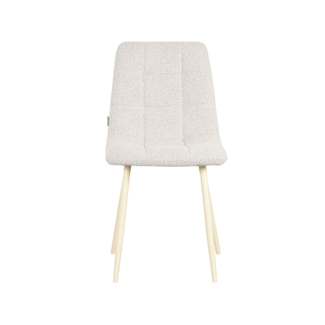 LABEL51 Eetkamerstoel Nino - Wit - Boucle van LABEL51 - laagste prijs offerte van PureWonen