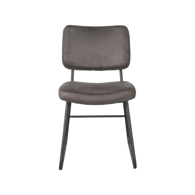 LABEL51 Eetkamerstoel Noah - Antraciet - Microfiber van LABEL51 - laagste prijs offerte van PureWonen