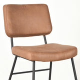 LABEL51 Eetkamerstoel Noah - Cognac - Microfiber van LABEL51 – Luxe comfort op maat van PureWonen. Vraag naar de beste prijs.