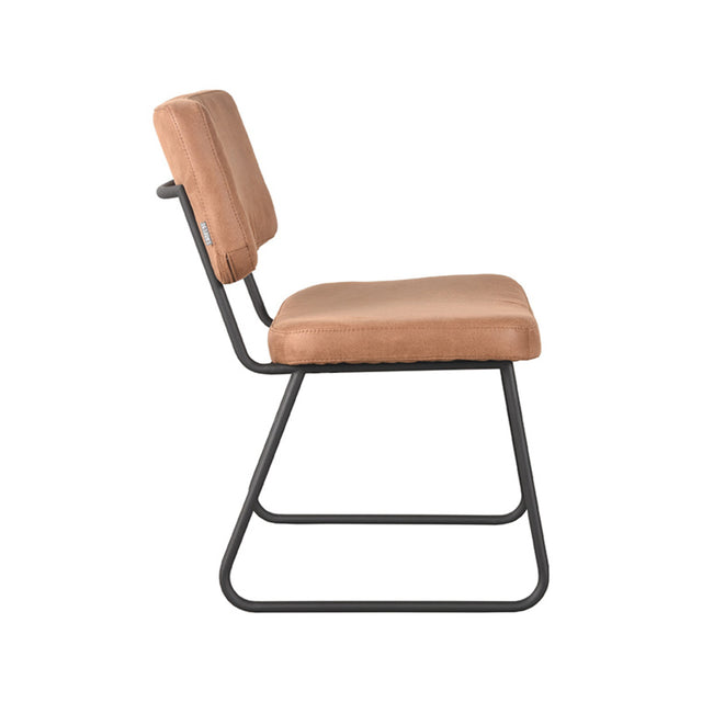 LABEL51 Eetkamerstoel Noah - Cognac - Microfiber van LABEL51 – Luxe comfort op maat van PureWonen. Vraag naar de beste prijs.