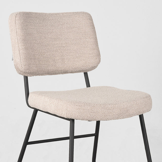 LABEL51 Eetkamerstoel Noah - Naturel - Boucle van LABEL51 - laagste prijs offerte van PureWonen