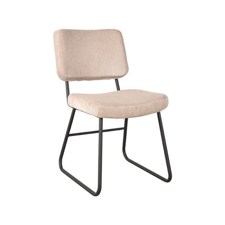 LABEL51 Eetkamerstoel Noah - Naturel - Ribcord van LABEL51 – Luxe comfort op maat van PureWonen. Vraag naar de beste prijs.