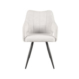 LABEL51 Eetkamerstoel Noud - Wit - Boucle van LABEL51 – Luxe comfort op maat van PureWonen. Vraag naar de beste prijs.