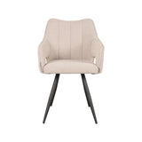 LABEL51 Eetkamerstoel Noud - Naturel - Boucle van LABEL51 – Luxe comfort op maat van PureWonen. Vraag naar de beste prijs.