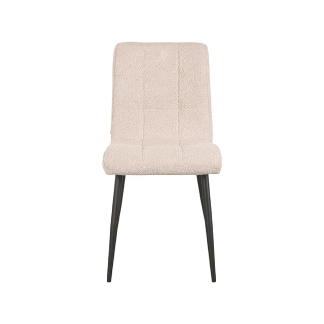 LABEL51 Eetkamerstoel Sam - Naturel - Boucle van LABEL51 – Luxe comfort op maat van PureWonen. Vraag naar de beste prijs.