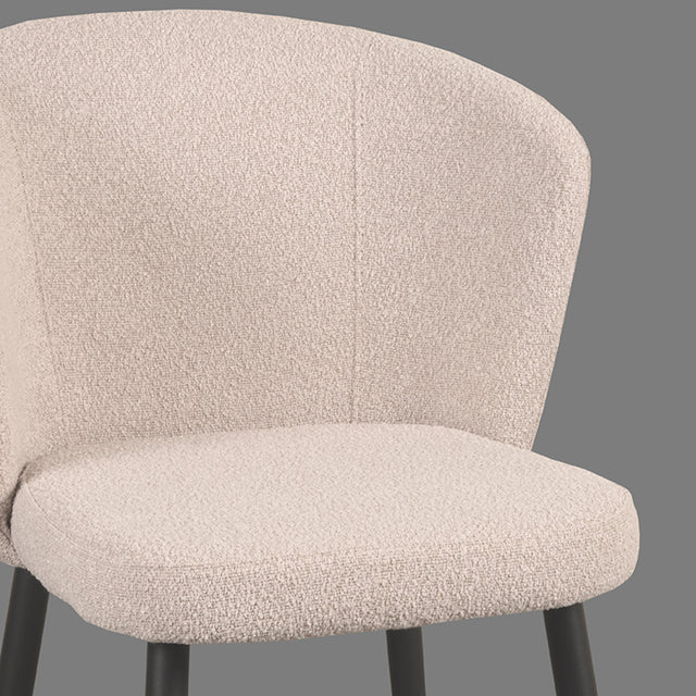 LABEL51 Eetkamerstoel Wave - Naturel - Boucle van LABEL51 - laagste prijs offerte van PureWonen