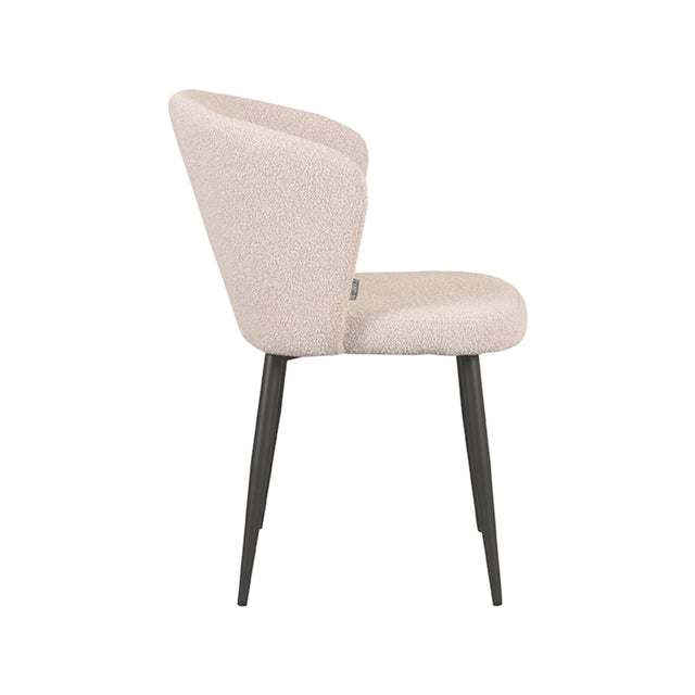 LABEL51 Eetkamerstoel Wave - Naturel - Boucle van LABEL51 - laagste prijs offerte van PureWonen