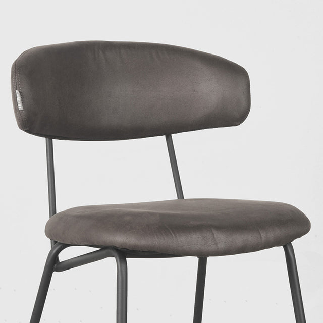 LABEL51 Eetkamerstoel Zack - Antraciet - Microfiber van LABEL51 – Luxe comfort op maat van PureWonen. Vraag naar de beste prijs.