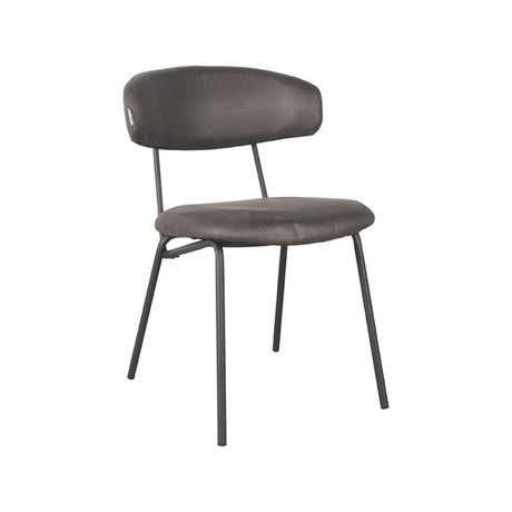 LABEL51 Eetkamerstoel Zack - Antraciet - Microfiber van LABEL51 – Luxe comfort op maat van PureWonen. Vraag naar de beste prijs.