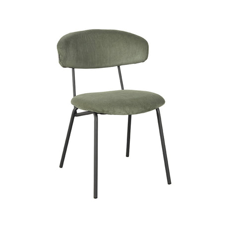 LABEL51 Eetkamerstoel Zack - Forest - Ribcord van LABEL51 – Luxe comfort op maat van PureWonen. Vraag naar de beste prijs.