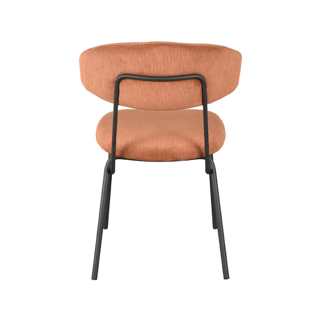 LABEL51 Eetkamerstoel Zack - Rust - Ribcord van LABEL51 – Luxe comfort op maat van PureWonen. Vraag naar de beste prijs.
