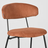 LABEL51 Eetkamerstoel Zack - Rust - Ribcord van LABEL51 – Luxe comfort op maat van PureWonen. Vraag naar de beste prijs.