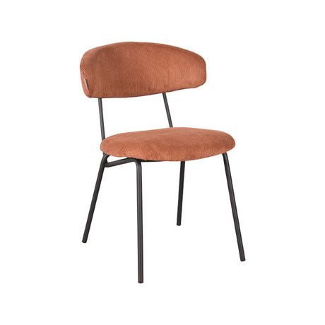 LABEL51 Eetkamerstoel Zack - Rust - Ribcord van LABEL51 – Luxe comfort op maat van PureWonen. Vraag naar de beste prijs.