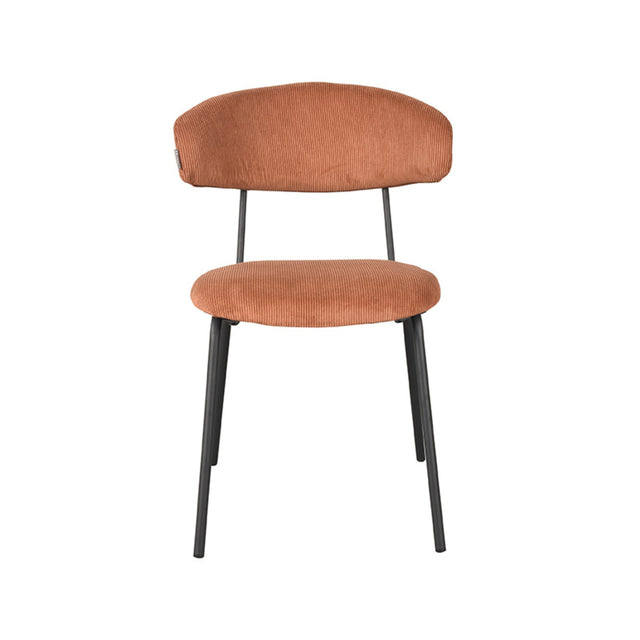 LABEL51 Eetkamerstoel Zack - Rust - Ribcord van LABEL51 – Luxe comfort op maat van PureWonen. Vraag naar de beste prijs.