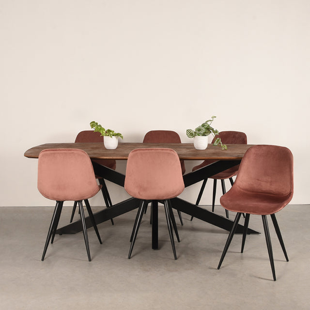 LABEL51 Eetkamertafel Zane - Espresso - Mangohout - 160x100 cm van LABEL51 – Luxe comfort op maat van PureWonen. Vraag naar de beste prijs.