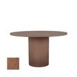 LABEL51 Eetkamertafel Oliva - Walnoot - Eiken - 130 cm - Rond van LABEL51 – Luxe comfort op maat van PureWonen. Vraag naar de beste prijs.